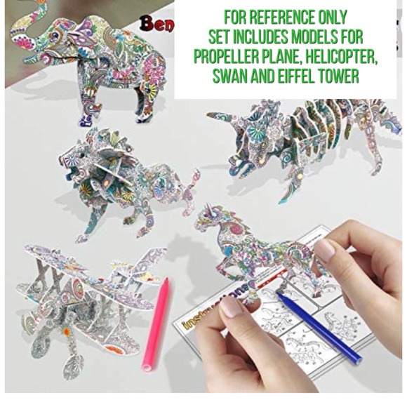 *FREE with any $40 purchase 3D Colouring Puzzle Models- Set B - Picture 7 of 11